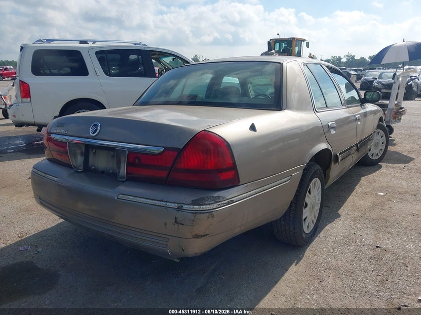 2005 Mercury Grand marquis VIN 2MEFM74W75X667063 IAAI salvage auction — FRONT END, Salvage (Louisiana), sold $675 on 2026-07-21 (photo 4)