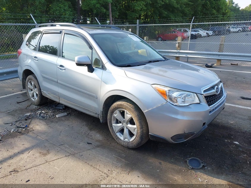 2016 Subaru Forester VIN JF2SJADC5GH524662 IAAI salvage auction — LEFT FRONT, Salvage (North Carolina), sold $1,025 on 2026-07-30 (photo 1)