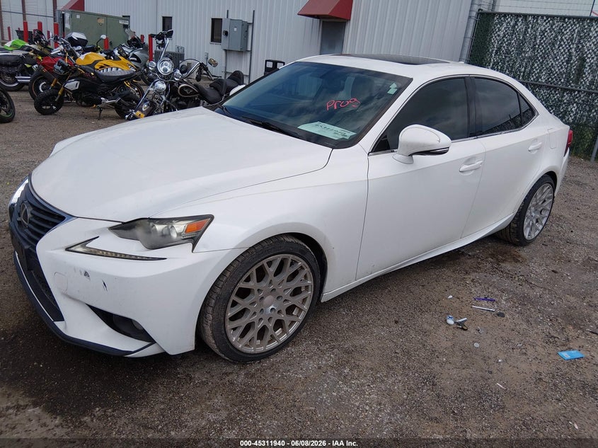 2014 Lexus Is VIN JTHCE1D29E5000457 IAAI salvage auction — HAIL, Salvage Title, sold $625 on 2026-07-24 (photo 2)