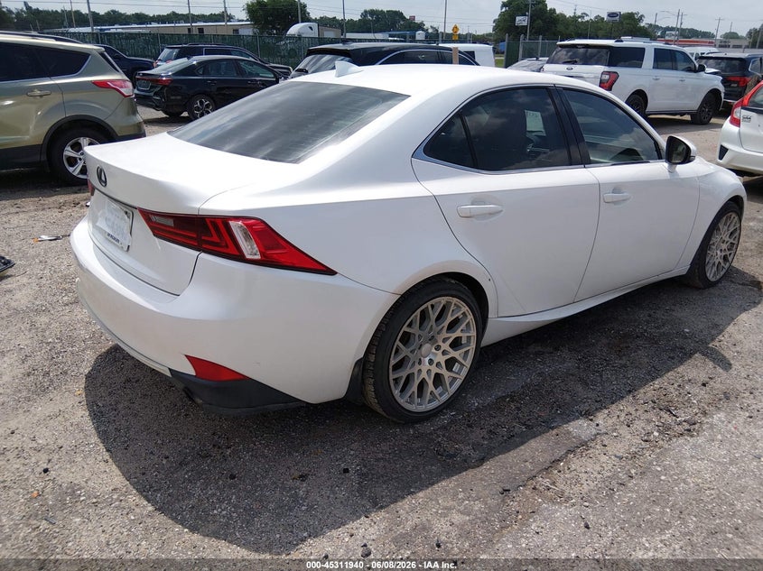 2014 Lexus Is VIN JTHCE1D29E5000457 IAAI salvage auction — HAIL, Salvage Title, sold $625 on 2026-07-24 (photo 4)