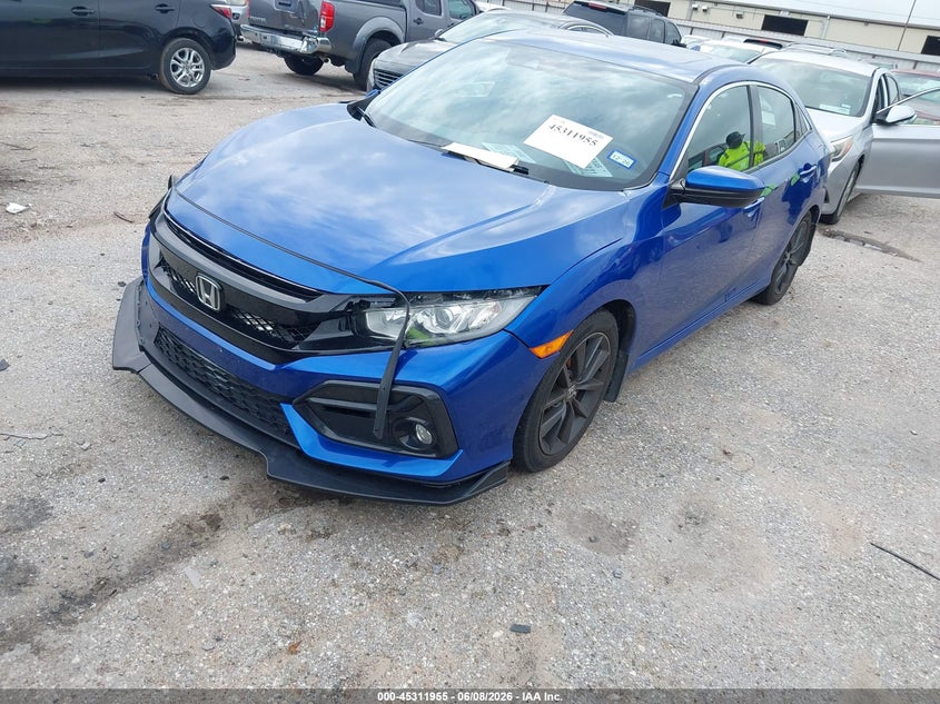 2020 Honda Civic VIN SHHFK7H68LU210582 IAAI salvage auction — RIGHT FRONT, Salvage Title, sold $5,050 on 2026-07-15 (photo 2)