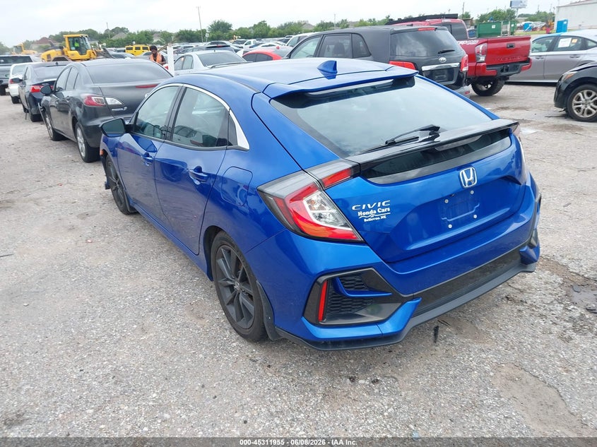 2020 Honda Civic VIN SHHFK7H68LU210582 IAAI salvage auction — RIGHT FRONT, Salvage Title, sold $5,050 on 2026-07-15 (photo 3)