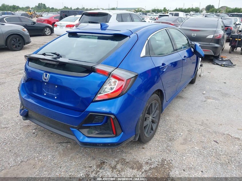 2020 Honda Civic VIN SHHFK7H68LU210582 IAAI salvage auction — RIGHT FRONT, Salvage Title, sold $5,050 on 2026-07-15 (photo 4)