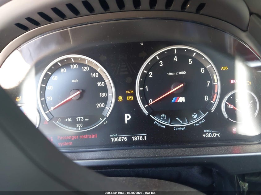 2016 BMW X5 m VIN 5YMKT6C54G0R78609 IAAI salvage auction — LEFT & RIGHT, Salvage Title, sold $4,700 on 2026-08-02 (photo 7)
