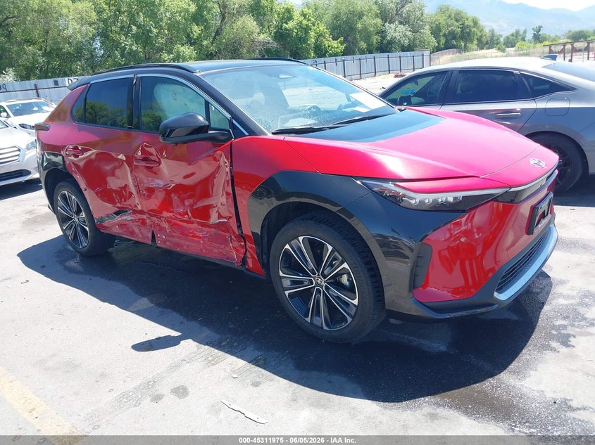 2023 Toyota Bz4x VIN JTMABACA6PA013512 IAAI salvage auction — RIGHT SIDE, Salvage Title, sold $9,975 on 2026-07-09 (photo 1)