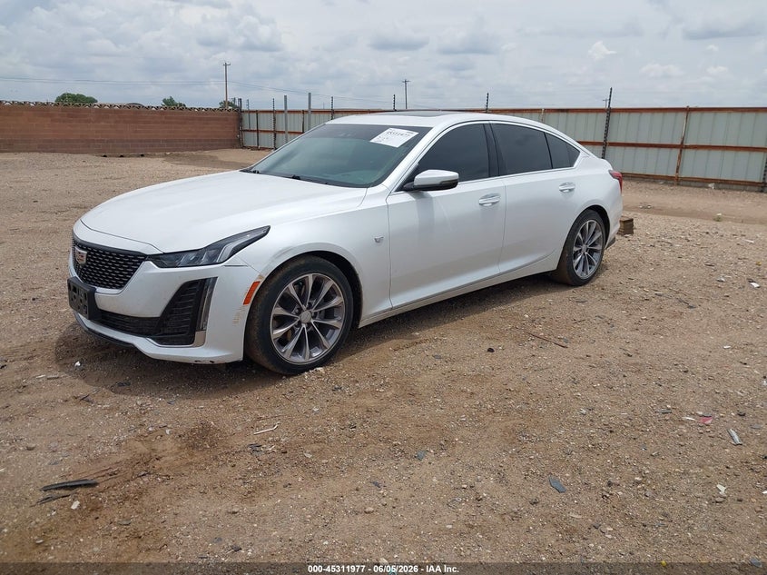 2021 Cadillac Ct5 VIN 1G6DN5RKXM0130834 IAAI salvage auction — HAIL, Original (Texas), sold $16,150 on 2026-08-24 (photo 2)