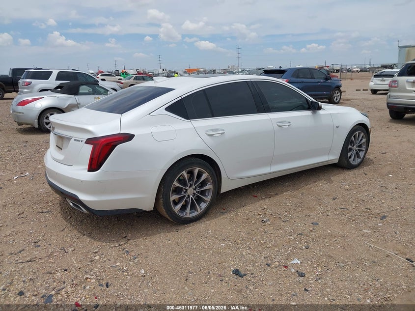 2021 Cadillac Ct5 VIN 1G6DN5RKXM0130834 IAAI salvage auction — HAIL, Original (Texas), sold $16,150 on 2026-08-24 (photo 4)