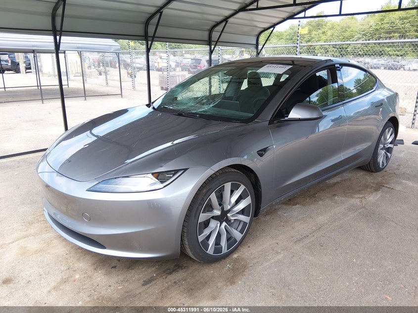 2026 Tesla Model 3 VIN 5YJ3E1EB2TF176648 IAAI salvage auction — ALL OVER, Salvage Title, sold $25 on 2026-07-29 (photo 2)