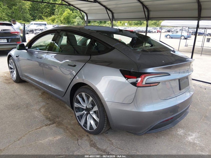 2026 Tesla Model 3 VIN 5YJ3E1EB2TF176648 IAAI salvage auction — ALL OVER, Salvage Title, sold $25 on 2026-07-29 (photo 3)