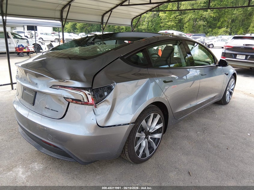 2026 Tesla Model 3 VIN 5YJ3E1EB2TF176648 IAAI salvage auction — ALL OVER, Salvage Title, sold $25 on 2026-07-29 (photo 4)