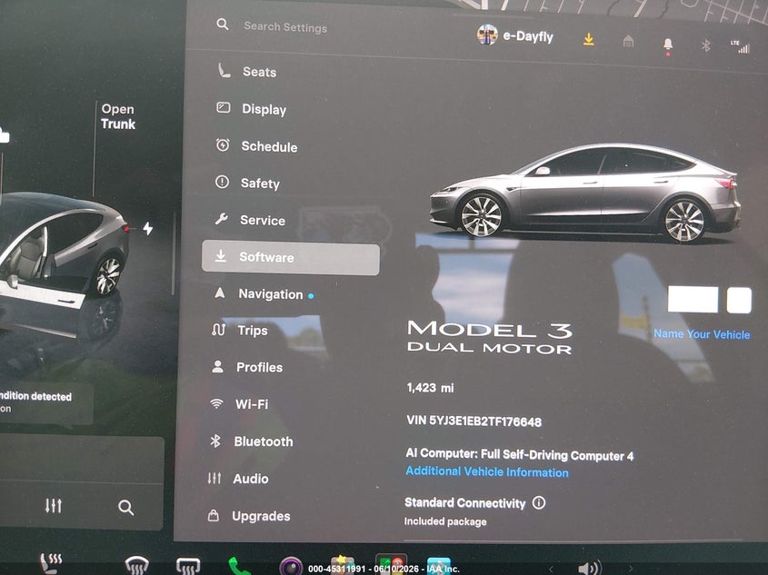 2026 Tesla Model 3 VIN 5YJ3E1EB2TF176648 IAAI salvage auction — ALL OVER, Salvage Title, sold $25 on 2026-07-29 (photo 7)