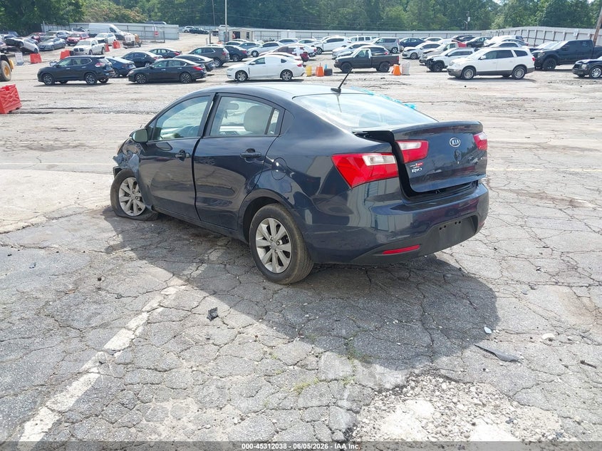 2013 Kia Rio VIN KNADN4A35D6113655 IAAI salvage auction — FRONT END, Salvage Title, sold $300 on 2026-07-15 (photo 3)