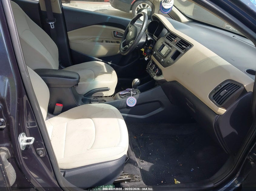 2013 Kia Rio VIN KNADN4A35D6113655 IAAI salvage auction — FRONT END, Salvage Title, sold $300 on 2026-07-15 (photo 5)