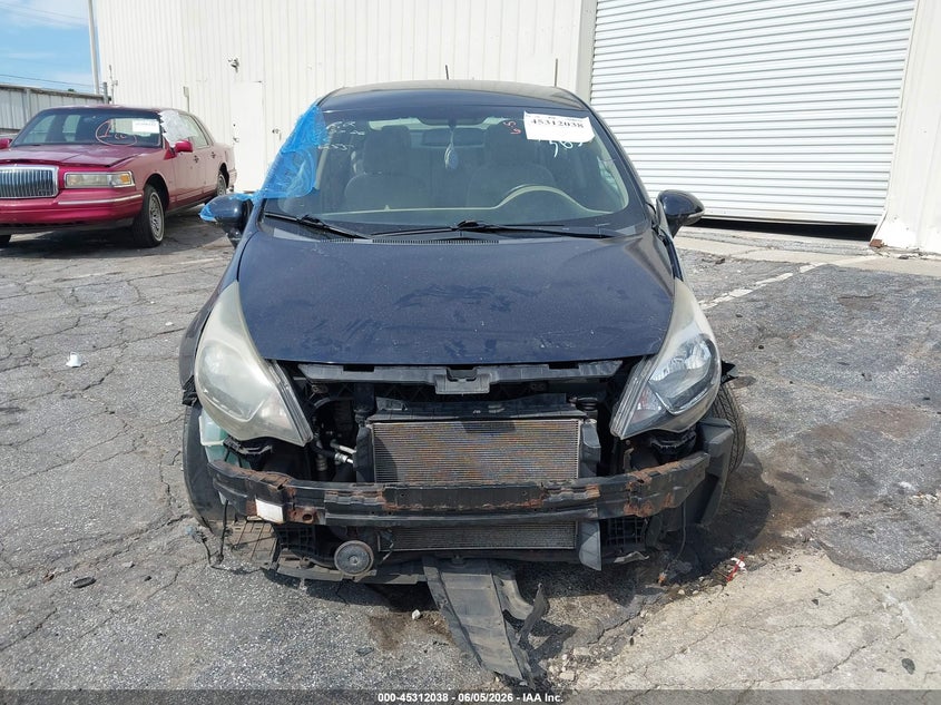 2013 Kia Rio VIN KNADN4A35D6113655 IAAI salvage auction — FRONT END, Salvage Title, sold $300 on 2026-07-15 (photo 6)