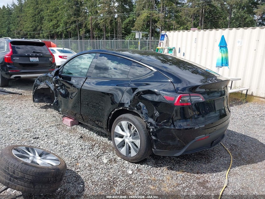 2021 Tesla Model y VIN 5YJYGDEE1MF105938 IAAI salvage auction — LEFT SIDE, Salvage Title, sold $7,850 on 2026-07-08 (photo 3)