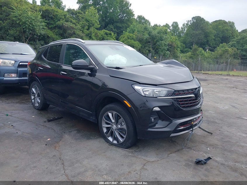2023 Buick Encore gx VIN KL4MMESL0PB078636 IAAI salvage auction — LEFT FRONT, Salvage (North Carolina), sold $1,850 on 2026-07-30 (photo 1)
