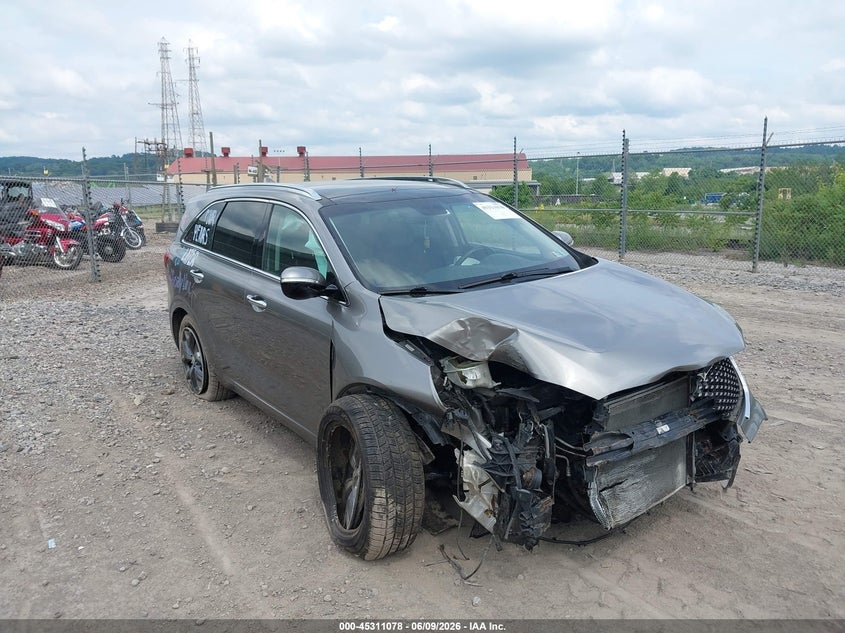 2017 Kia Sorento VIN 5XYPKDA58HG310638 IAAI salvage auction — FRONT END, Salvage Title, sold $1,200 on 2026-07-12 (photo 1)