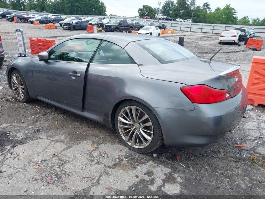 2012 Infiniti G VIN JN1CV6FE9CM203117 IAAI salvage auction — RIGHT FRONT, Salvage Title, sold $1,250 on 2026-07-15 (photo 3)