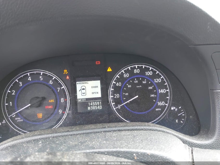 2012 Infiniti G VIN JN1CV6FE9CM203117 IAAI salvage auction — RIGHT FRONT, Salvage Title, sold $1,250 on 2026-07-15 (photo 7)