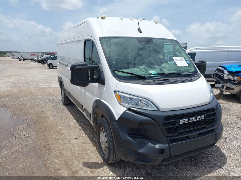 2023 Ram Promaster city VIN 3C6LRVDG5PE549130 IAAI salvage auction — RIGHT FRONT, Enterprise Vehicles Clear Only (Texas), sold $13,400 on 2026-07-28 (photo 1)