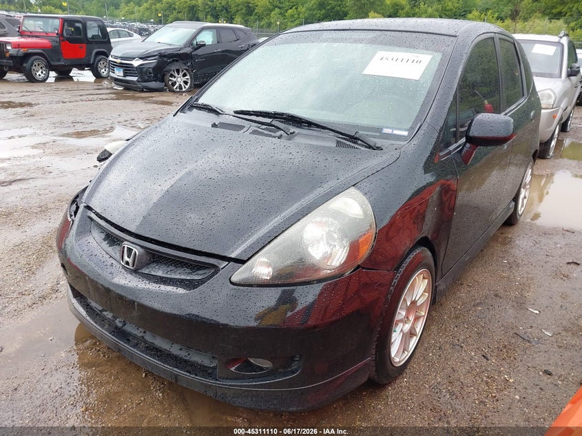 2008 Honda Fit VIN JHMGD386X8S013950 IAAI salvage auction — RIGHT SIDE, Salvage (Illinois), sold $375 on 2026-07-22 (photo 2)