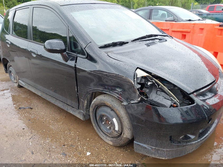 2008 Honda Fit VIN JHMGD386X8S013950 IAAI salvage auction — RIGHT SIDE, Salvage (Illinois), sold $375 on 2026-07-22 (photo 6)