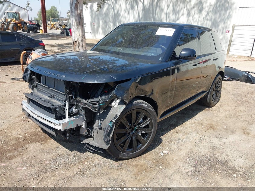 2023 Land rover RANGE ROVER VIN SALKP9FU0PA017641 IAAI salvage auction — LEFT FRONT, Salvage Title, sold $63,250 on 2026-07-13 (photo 2)