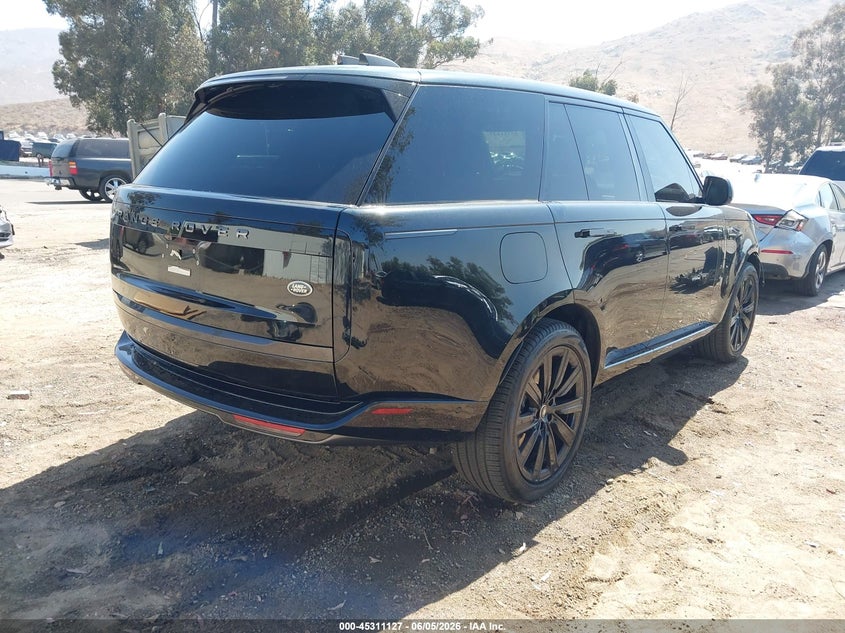 2023 Land rover RANGE ROVER VIN SALKP9FU0PA017641 IAAI salvage auction — LEFT FRONT, Salvage Title, sold $63,250 on 2026-07-13 (photo 4)