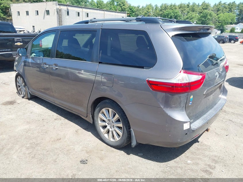 2016 Toyota Sienna VIN 5TDDK3DC4GS136365 IAAI salvage auction — FRONT END, Salvage Title, sold $1,050 on 2026-07-10 (photo 3)