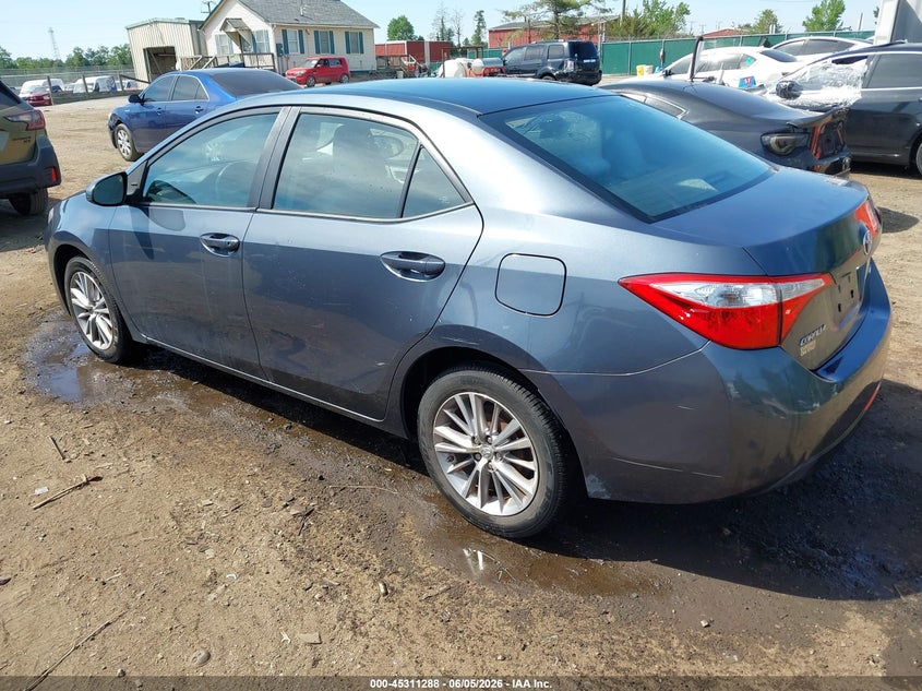 2014 Toyota Corolla VIN 2T1BURHE0EC086229 IAAI salvage auction — RIGHT REAR, Salvage Title, sold $3,250 on 2026-07-24 (photo 3)