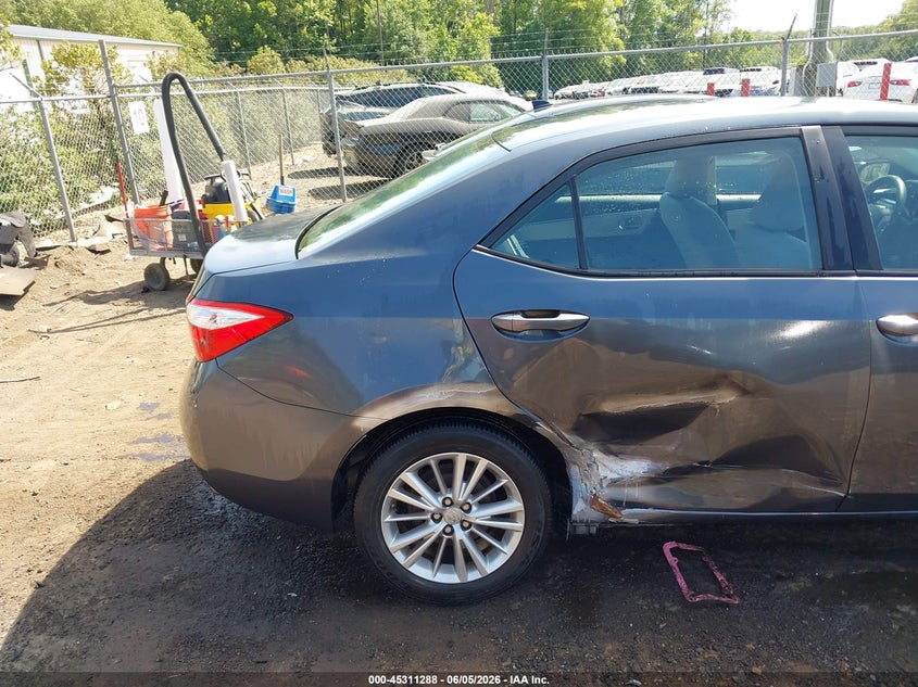 2014 Toyota Corolla VIN 2T1BURHE0EC086229 IAAI salvage auction — RIGHT REAR, Salvage Title, sold $3,250 on 2026-07-24 (photo 6)