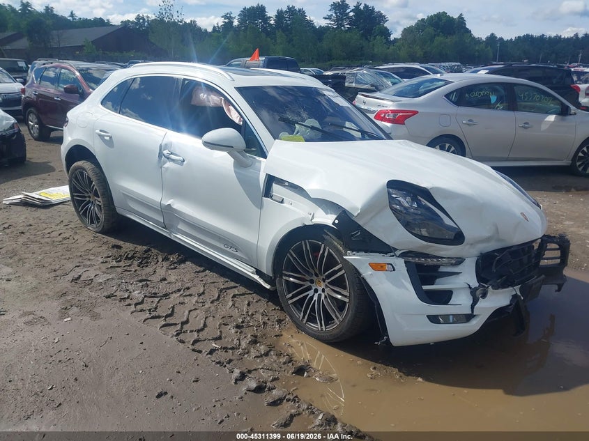 2018 Porsche Macan VIN WP1AG2A54JLB60807 IAAI salvage auction — FRONT END, Salvage (Massachusetts), sold $1,250 on 2026-07-10 (photo 1)