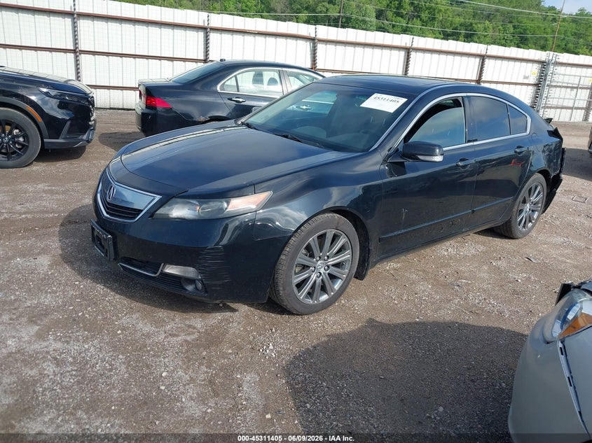2012 Acura Tl VIN 19UUA9F51CA004192 IAAI salvage auction — REAR END, Salvage Title, sold $700 on 2026-07-20 (photo 2)