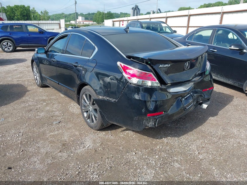 2012 Acura Tl VIN 19UUA9F51CA004192 IAAI salvage auction — REAR END, Salvage Title, sold $700 on 2026-07-20 (photo 3)