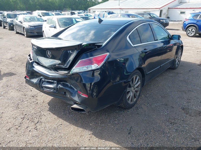 2012 Acura Tl VIN 19UUA9F51CA004192 IAAI salvage auction — REAR END, Salvage Title, sold $700 on 2026-07-20 (photo 4)