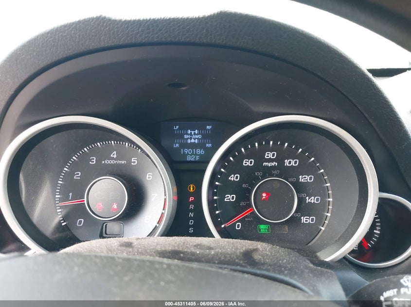 2012 Acura Tl VIN 19UUA9F51CA004192 IAAI salvage auction — REAR END, Salvage Title, sold $700 on 2026-07-20 (photo 7)