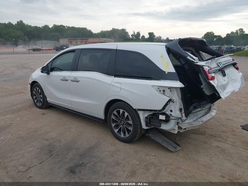 2024 Honda Odyssey VIN 5FNRL6H62RB013308 IAAI salvage auction — REAR END, Salvage Title, sold $7,400 on 2026-07-09 (photo 3)