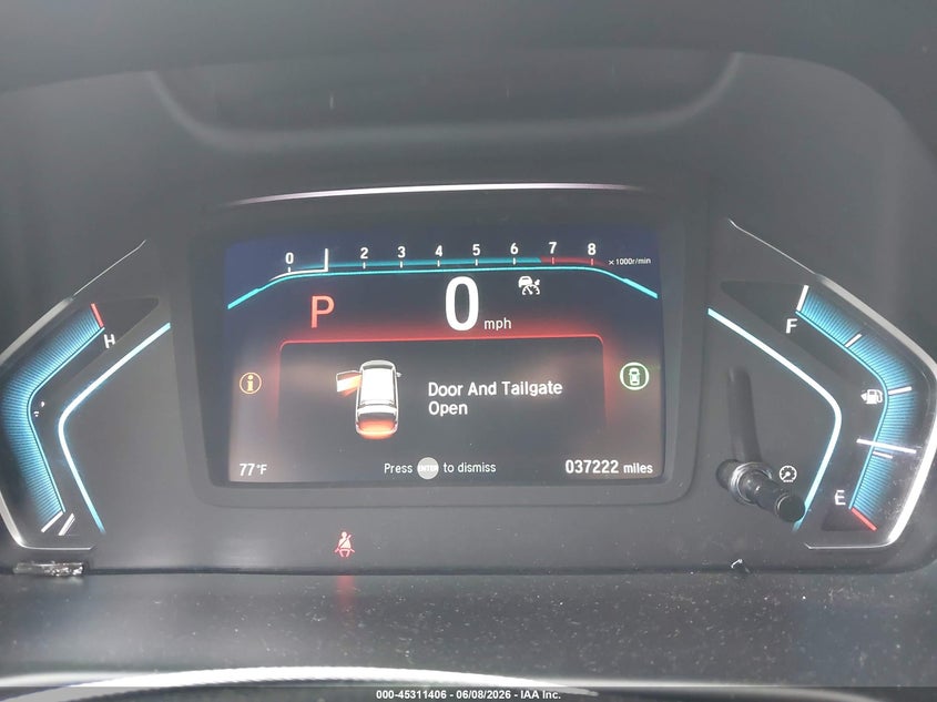2024 Honda Odyssey VIN 5FNRL6H62RB013308 IAAI salvage auction — REAR END, Salvage Title, sold $7,400 on 2026-07-09 (photo 7)