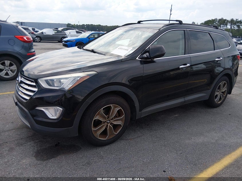 2014 Hyundai Santa fe VIN KM8SM4HF1EU043013 IAAI salvage auction — NORMAL WEAR, Salvage Title, sold $1,600 on 2026-07-15 (photo 2)