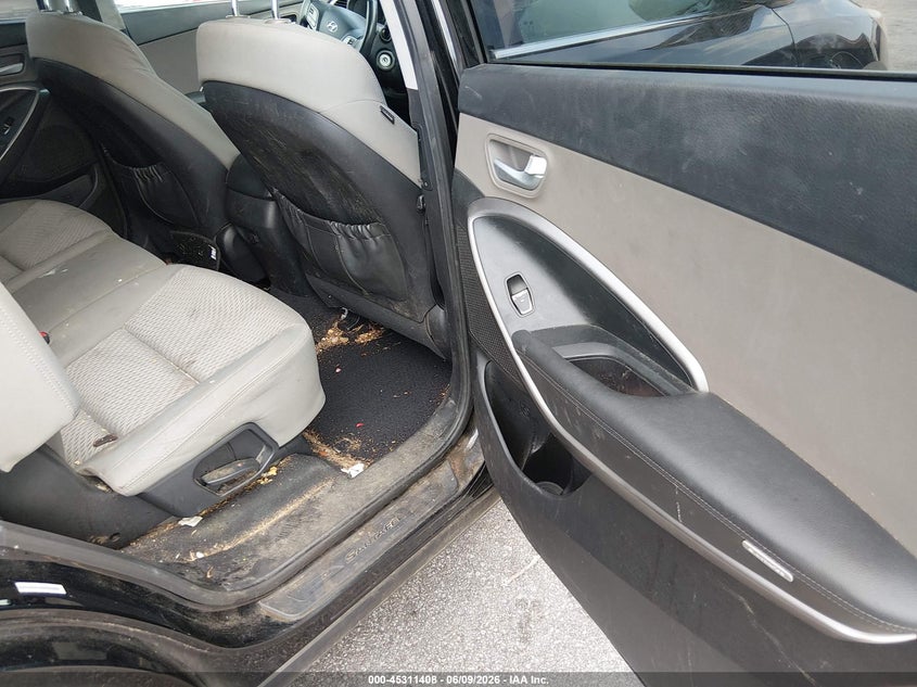 2014 Hyundai Santa fe VIN KM8SM4HF1EU043013 IAAI salvage auction — NORMAL WEAR, Salvage Title, sold $1,600 on 2026-07-15 (photo 8)