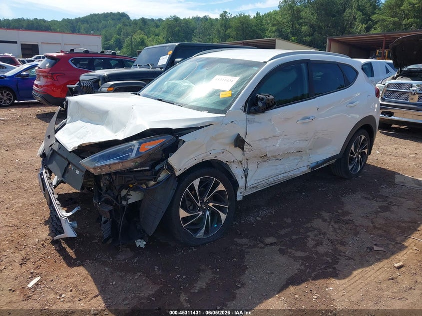 2020 Hyundai Tucson VIN KM8J33AL7LU187834 IAAI salvage auction — FRONT END, Salvage Title, sold $1,400 on 2026-07-15 (photo 2)