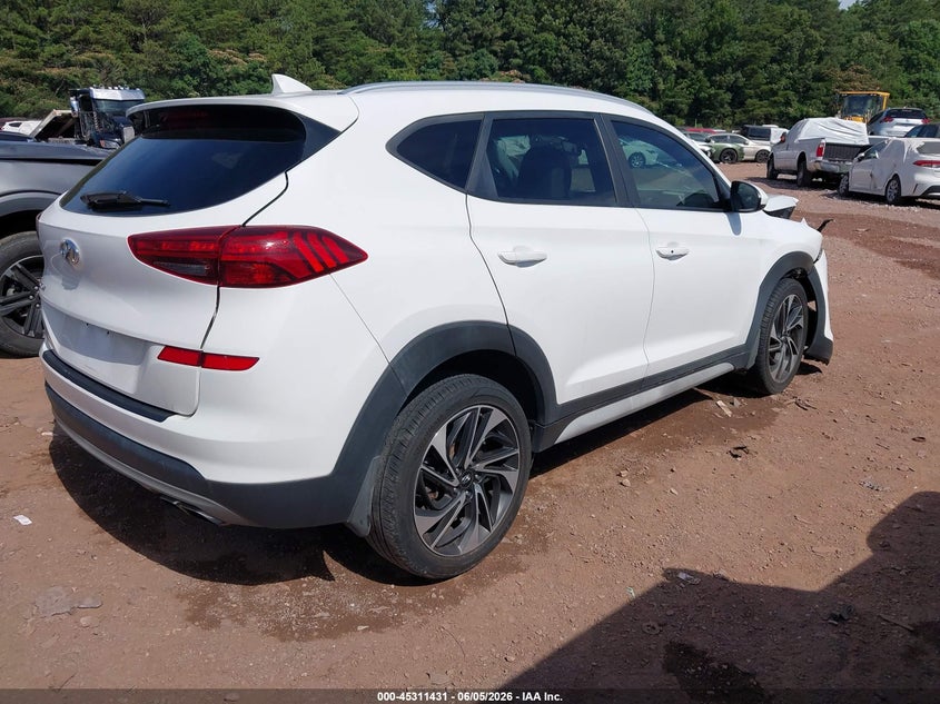 2020 Hyundai Tucson VIN KM8J33AL7LU187834 IAAI salvage auction — FRONT END, Salvage Title, sold $1,400 on 2026-07-15 (photo 4)