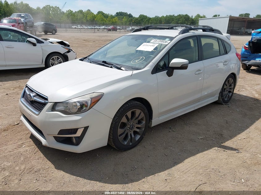 2016 Subaru Impreza VIN JF1GPAP60G8215163 IAAI salvage auction — RIGHT REAR, Salvage Title, sold $2,850 on 2026-07-15 (photo 2)