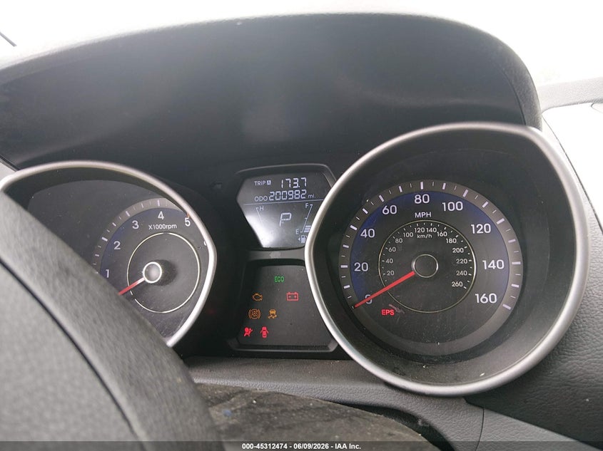 2013 Hyundai Elantra VIN KMHDH4AE5DU642719 IAAI salvage auction — FRONT & REAR, Salvage Title, sold $450 on 2026-07-08 (photo 7)