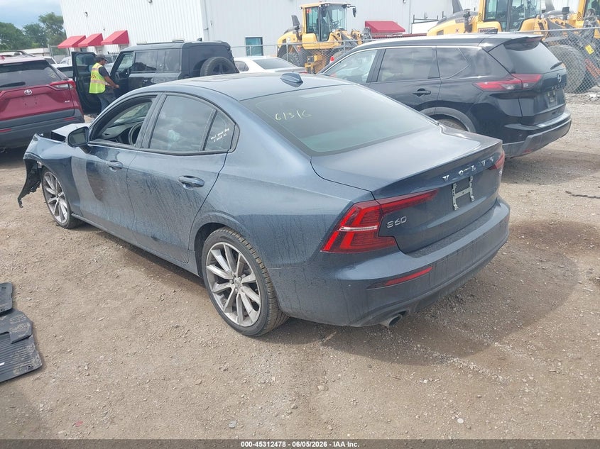 2021 Volvo S60 VIN 7JR102FK9MG094225 IAAI salvage auction — FRONT END, Salvage Title, sold $3,150 on 2026-07-28 (photo 3)