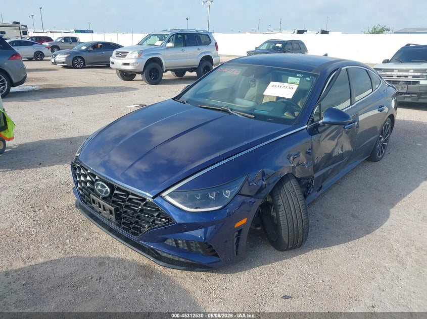 2021 Hyundai Sonata VIN 5NPEH4J27MH075048 IAAI salvage auction — LEFT SIDE, Salvage Title, sold $5,600 on 2026-07-22 (photo 2)