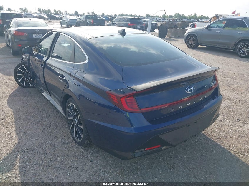 2021 Hyundai Sonata VIN 5NPEH4J27MH075048 IAAI salvage auction — LEFT SIDE, Salvage Title, sold $5,600 on 2026-07-22 (photo 3)