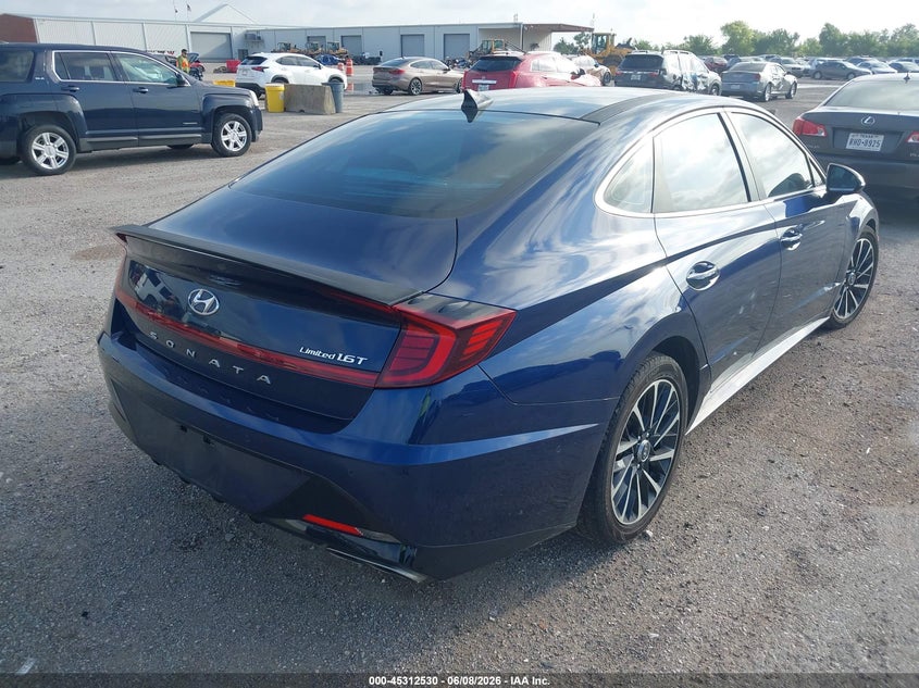 2021 Hyundai Sonata VIN 5NPEH4J27MH075048 IAAI salvage auction — LEFT SIDE, Salvage Title, sold $5,600 on 2026-07-22 (photo 4)