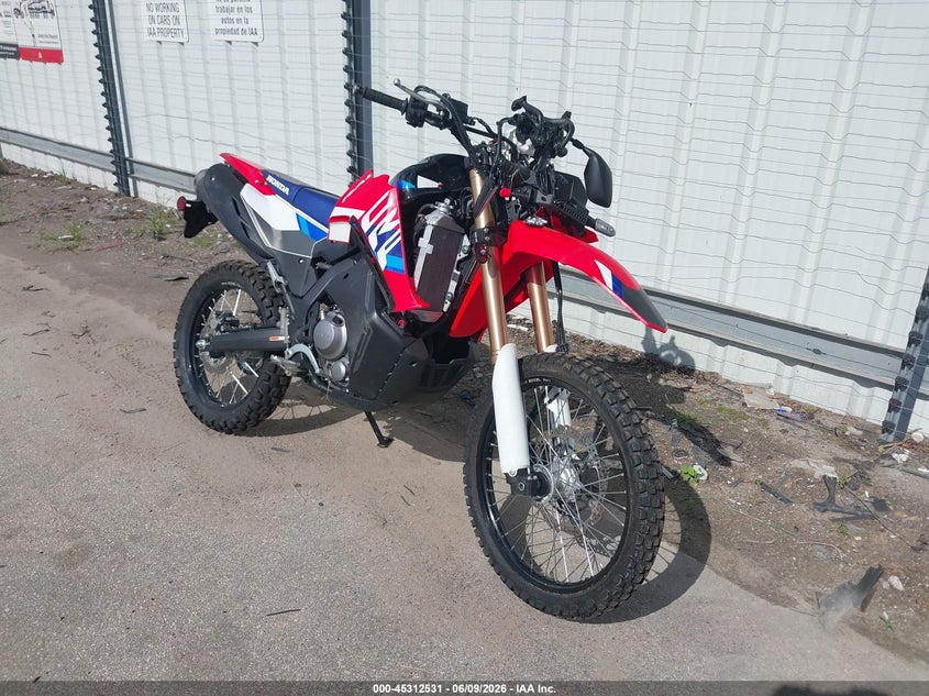 2025 Honda Crf VIN MLHND1647S5400408 IAAI salvage auction — FRONT END, Salvage Title, sold $2,200 on 2026-07-14 (photo 1)