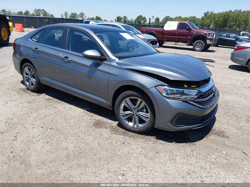 2024 Volkswagen Jetta VIN 3VW7M7BUXRM065912 IAAI salvage auction — LEFT FRONT, Salvage Title, sold $4,300 on 2026-07-24 (photo 1)